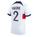 Billige Paris Saint-Germain Achraf Hakimi #2 Udebane Fodboldtrøjer 2023-24 Kortærmet